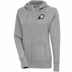 Phoenix Suns Antigua Women's Brushed Metallic Victory Full-Zip Hoodie - Heather Gray outlet | NBA