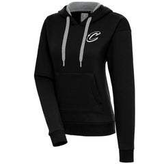 Black Cleveland Cavaliers Antigua Women's Brushed Metallic Victory Pullover Hoodie - Black for sale | NBA