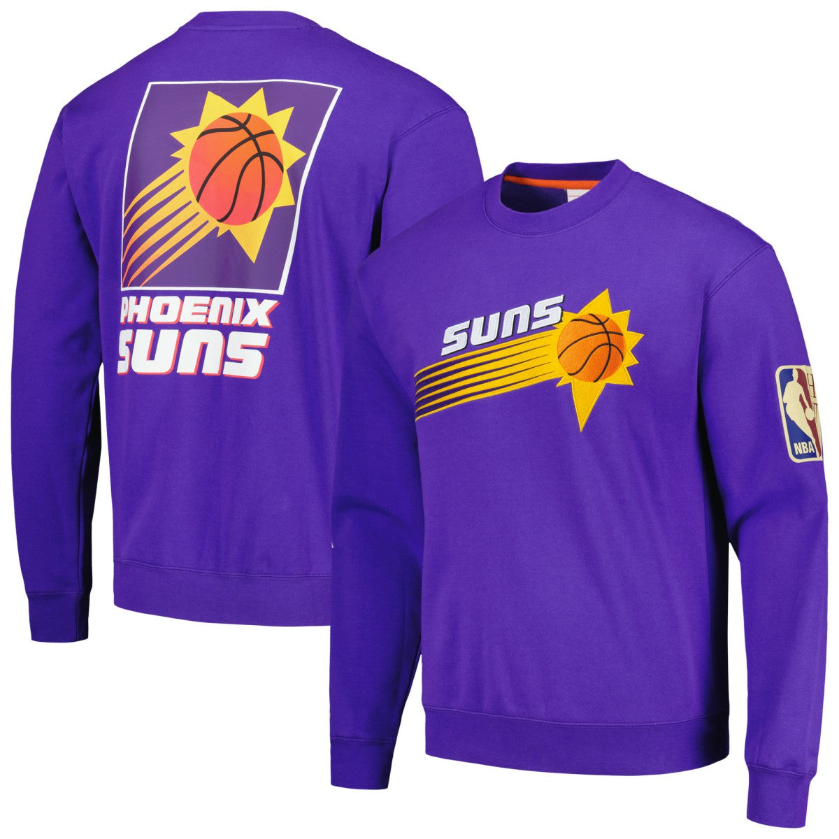 Purple Phoenix Suns Hardwood Classics There and Back Pullover Sweatshirt | NBA