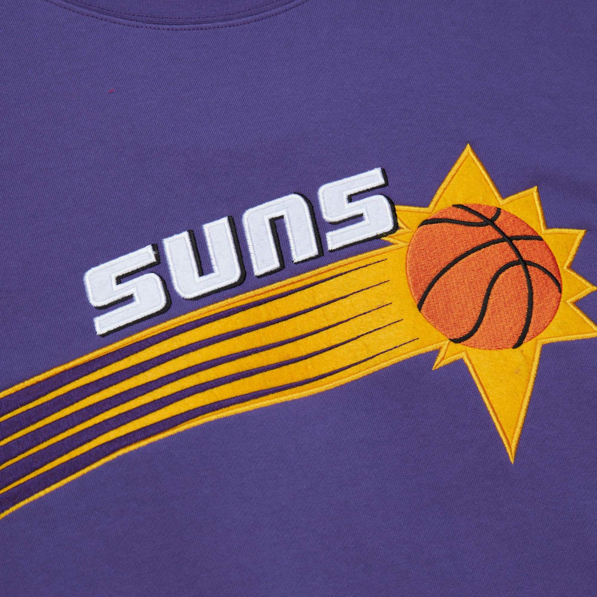 Purple Phoenix Suns Hardwood Classics There and Back Pullover Sweatshirt | NBA