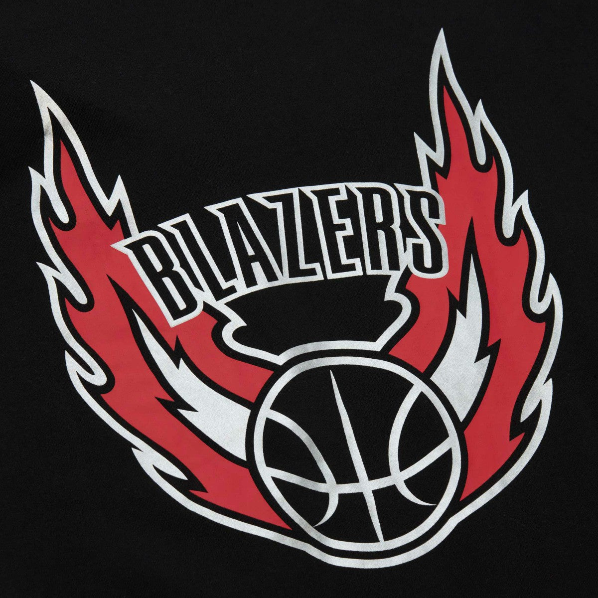 Black Portland Trail Blazers Hardwood Classics There and Back Pullover Sweatshirt | NBA