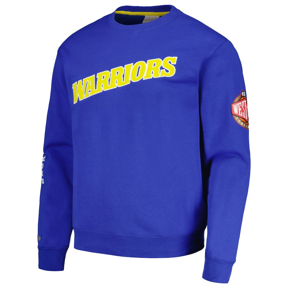 Royal Golden State Warriors Hardwood Classics There and Back Pullover Sweatshirt sale | NBA