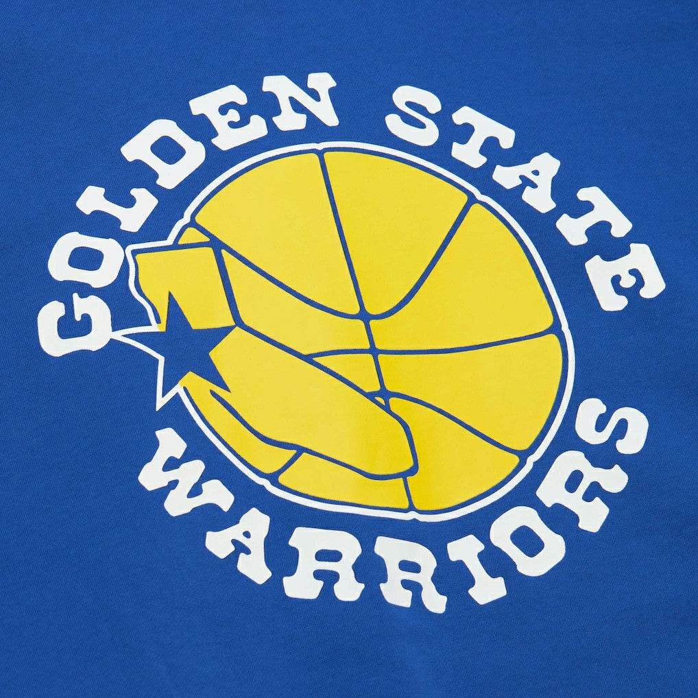 Royal Golden State Warriors Hardwood Classics There and Back Pullover Sweatshirt sale | NBA