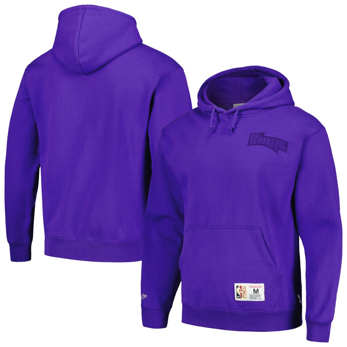 Purple Sacramento Kings Hardwood Classics Tonal Pullover Hoodie | NBA