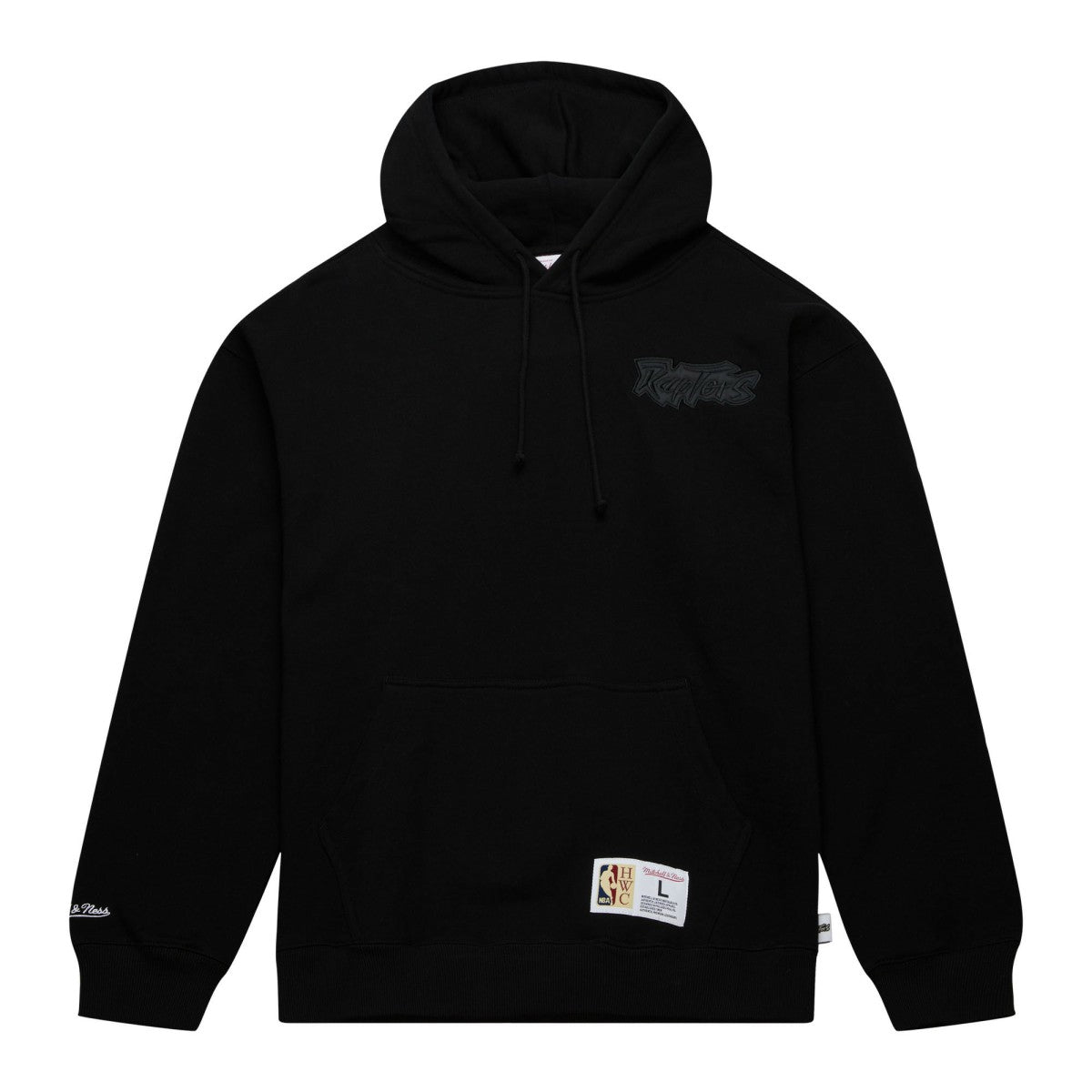 Black Toronto Raptors Hardwood Classics Tonal Pullover Hoodie | NBA
