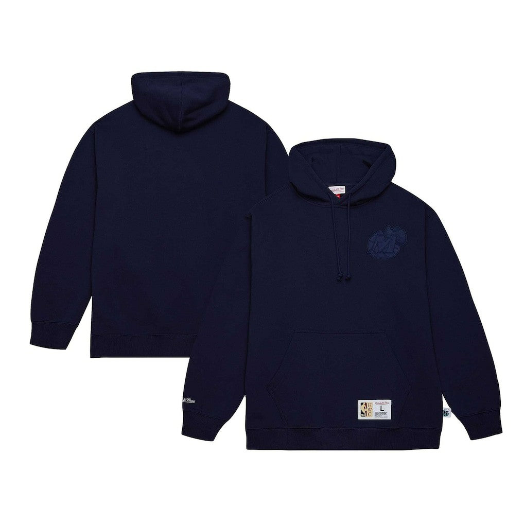 Navy Dallas Mavericks Hardwood Classics Tonal Pullover Hoodie sale | NBA