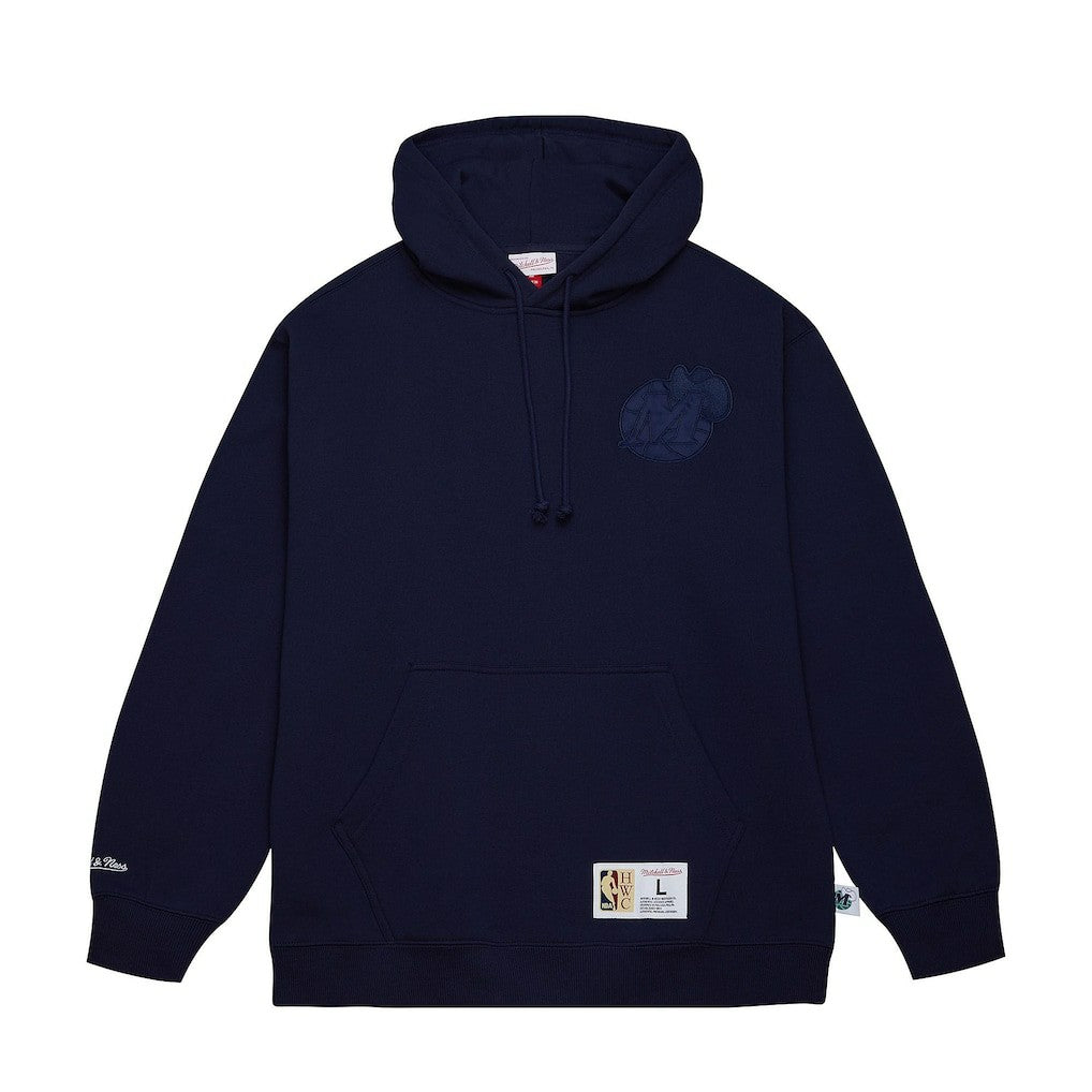 Navy Dallas Mavericks Hardwood Classics Tonal Pullover Hoodie sale | NBA