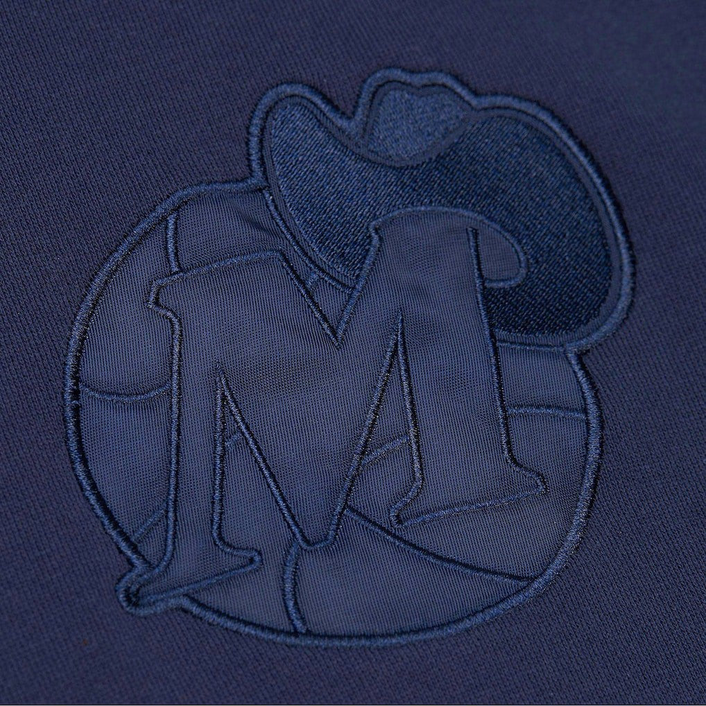 Navy Dallas Mavericks Hardwood Classics Tonal Pullover Hoodie sale | NBA