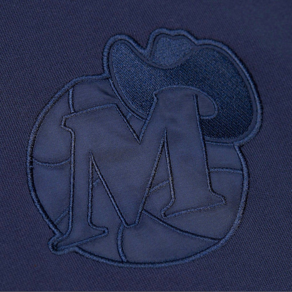 Navy Dallas Mavericks Hardwood Classics Tonal Pullover Hoodie sale | NBA