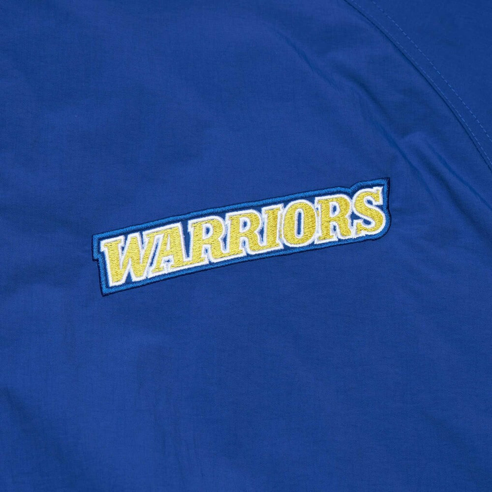 Royal Golden State Warriors Hardwood Classics Retro Quilted Raglan Full-Zip Hoodie sale | NBA