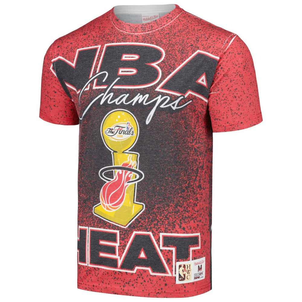Red Miami Heat Hardwood Classics 2006 NBA Champions Champ City T-Shirt | NBA