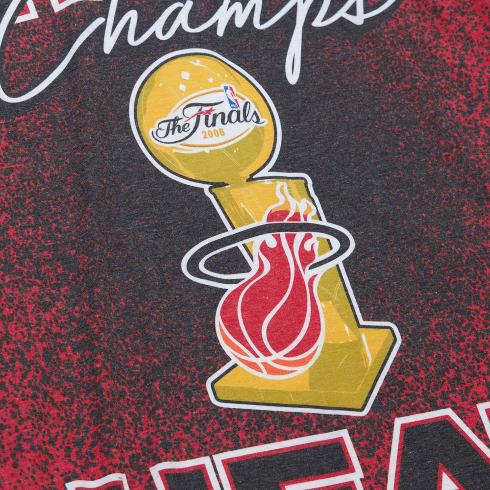 Red Miami Heat Hardwood Classics 2006 NBA Champions Champ City T-Shirt | NBA