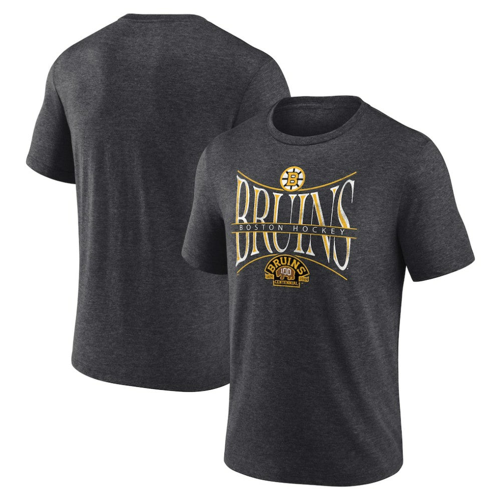 Boston Bruins Fanatics Centennial Hockey Tri-Blend T-Shirt -  NHL T-shirts
