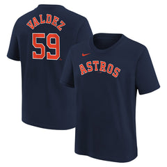 Framber Valdez Houston Astros Nike Youth Name & Number T-Shirt - MLB T-shirts