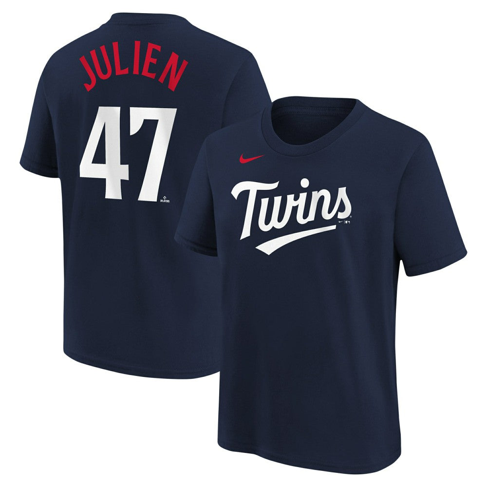 Edouard Julien Minnesota Twins Nike Youth Name & Number T-Shirt - MLB T-shirts