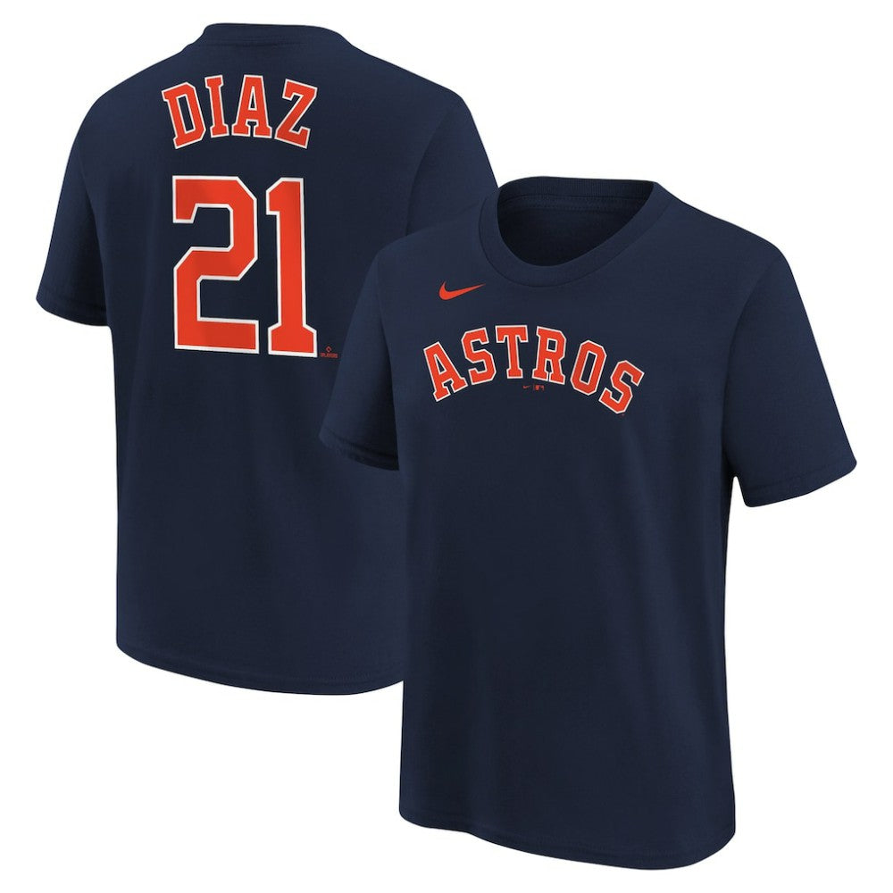 Yainer Diaz Houston Astros Nike Youth Name & Number T-Shirt - MLB T-shirts