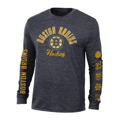 Boston Bruins Champion Multi-Logo Tri-Blend Long Sleeve T-Shirt -  NHL T-shirts