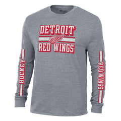Detroit Red Wings Champion Tri-Blend Dual-Stripe Long Sleeve T-Shirt -  NHL T-shirts