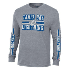 Tampa Bay Lightning Champion Tri-Blend Dual-Stripe Long Sleeve T-Shirt -  NHL T-shirts