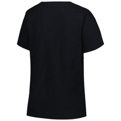 Black Orlando Magic Profile Women's Plus Size Arch Over Logo V-Neck T-Shirt | NBA