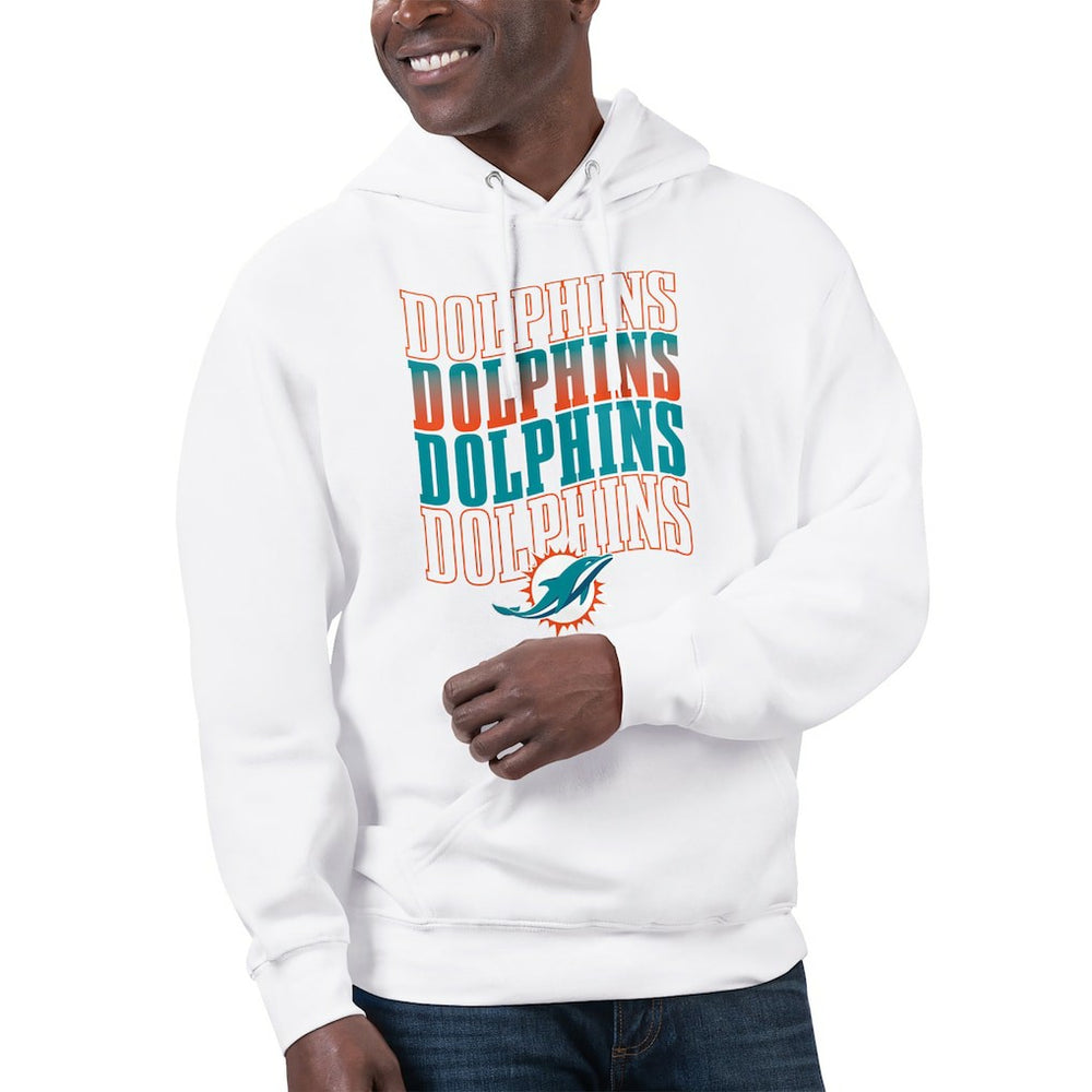 Miami Dolphins Starter Unisex Name Drop Logo Pullover Hoodie | NFL New