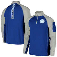 Chicago Cubs New Era Father's Day Raglan Quarter-Zip Top - MLB Tops