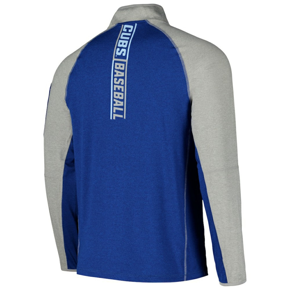 Chicago Cubs New Era Father's Day Raglan Quarter-Zip Top - MLB Tops