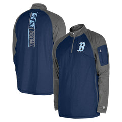 Boston Red Sox New Era Father's Day Raglan Quarter-Zip Top - MLB Tops
