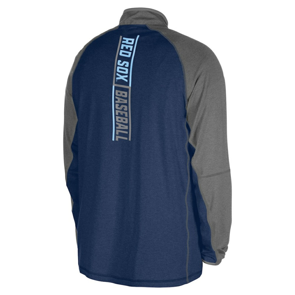 Boston Red Sox New Era Father's Day Raglan Quarter-Zip Top - MLB Tops