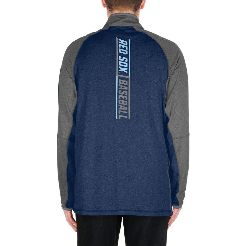 Boston Red Sox New Era Father's Day Raglan Quarter-Zip Top - MLB Tops