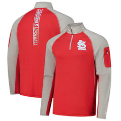 St. Louis Cardinals New Era Father's Day Raglan Quarter-Zip Top - MLB Tops