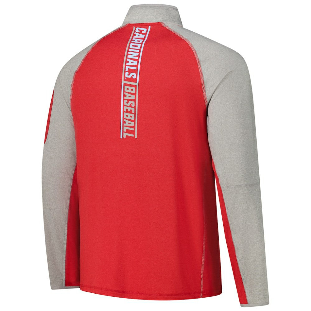 St. Louis Cardinals New Era Father's Day Raglan Quarter-Zip Top - MLB Tops