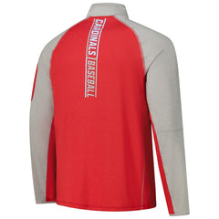 St. Louis Cardinals New Era Father's Day Raglan Quarter-Zip Top - MLB Tops