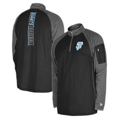San Francisco Giants New Era Father's Day Raglan Quarter-Zip Top - MLB Tops