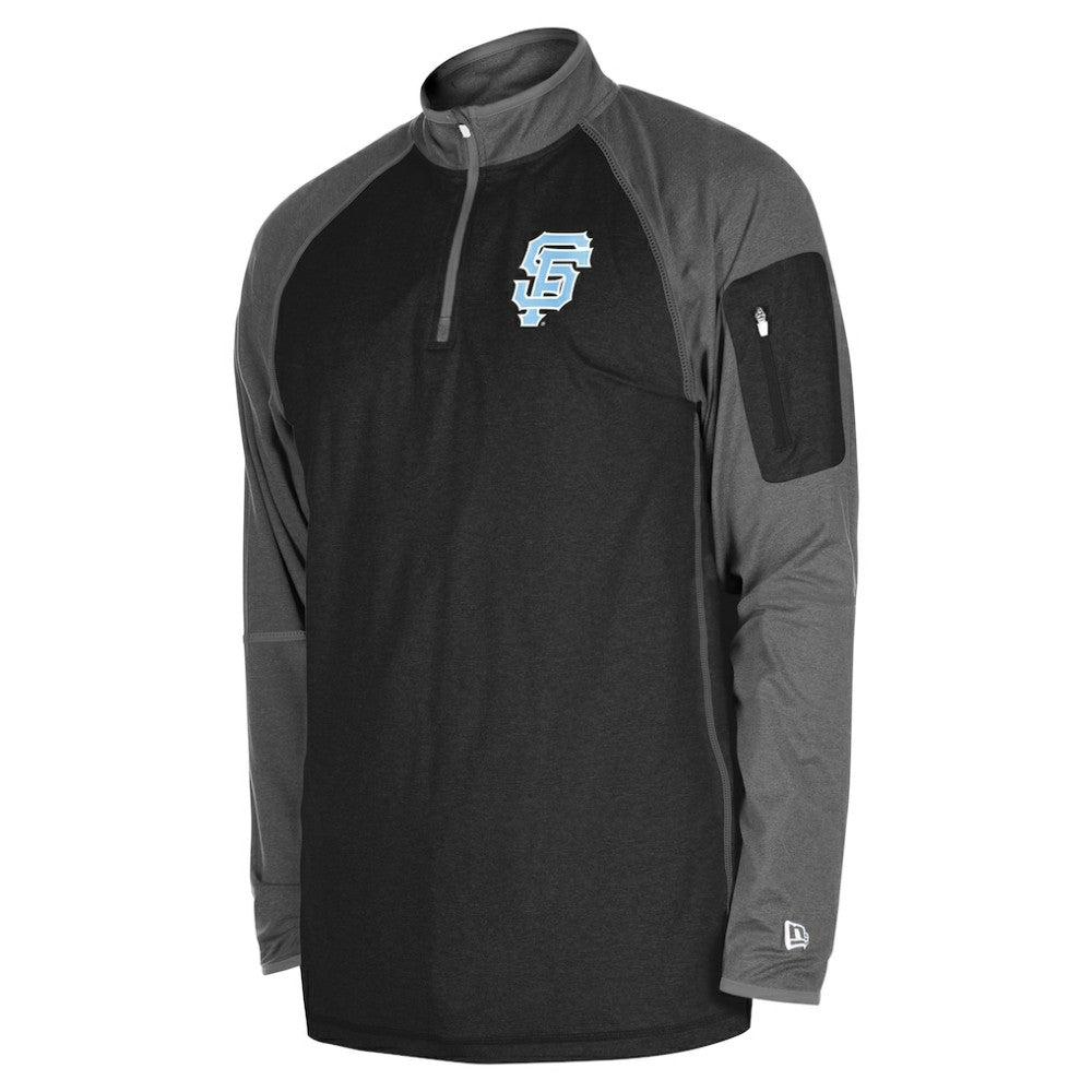 San Francisco Giants New Era Father's Day Raglan Quarter-Zip Top - MLB Tops