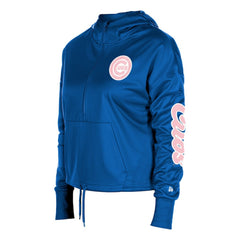 Chicago Cubs New Era Women's Half-Zip Hoodie - MLB Hoodies