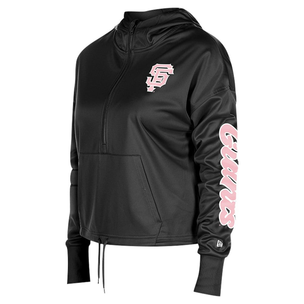 San Francisco Giants New Era Women's Half-Zip Hoodie - MLB Hoodies