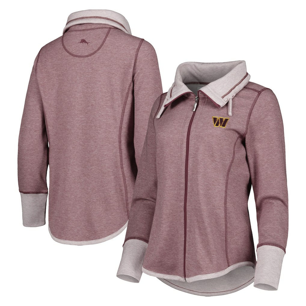 Washington Commanders Women's Sport Sun Fade Full-Zip Sweatshirt | NFL US