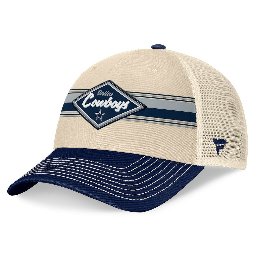 Dallas Cowboys Fundamentals Diamond Stripes Trucker Adjustable Hat | NFL Online