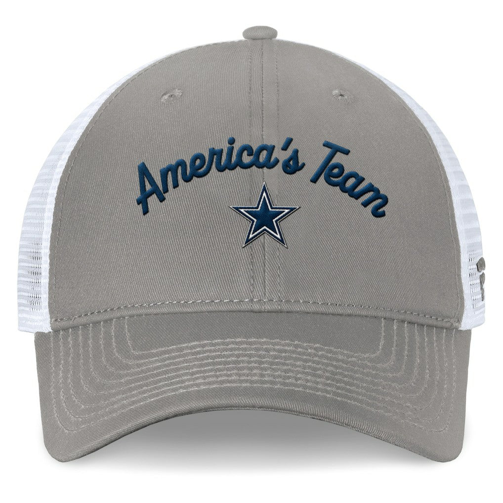 Dallas Cowboys Women's Fundamentals Slogan Trucker Adjustable Hat | NFL Sale