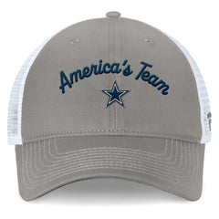 Dallas Cowboys Women's Fundamentals Slogan Trucker Adjustable Hat | NFL Sale