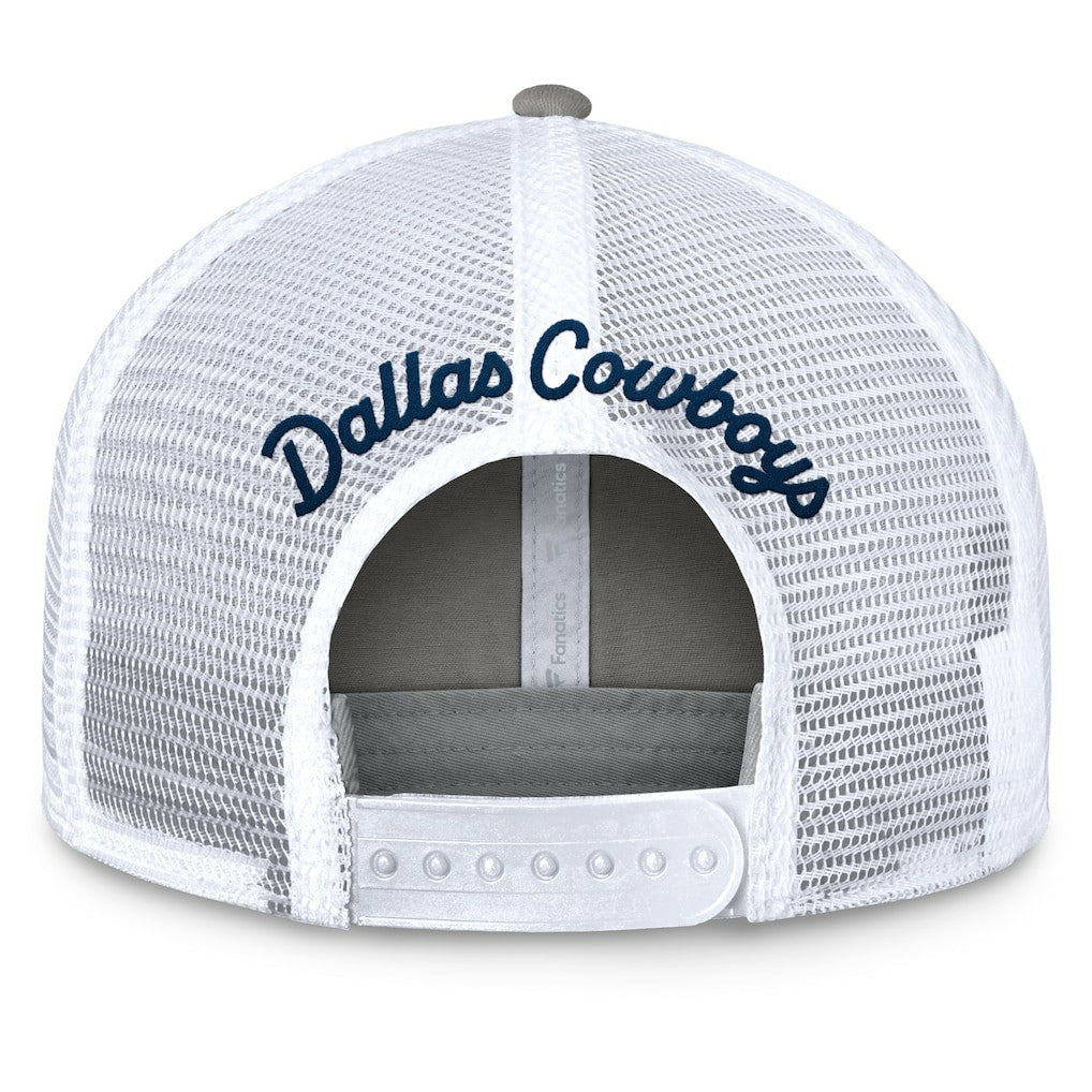 Dallas Cowboys Women's Fundamentals Slogan Trucker Adjustable Hat | NFL Sale