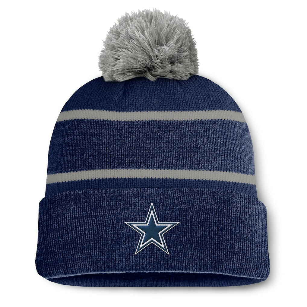 Dallas Cowboys Fundamentals Holding Cuffed Knit Hat with Pom | NFL Near me