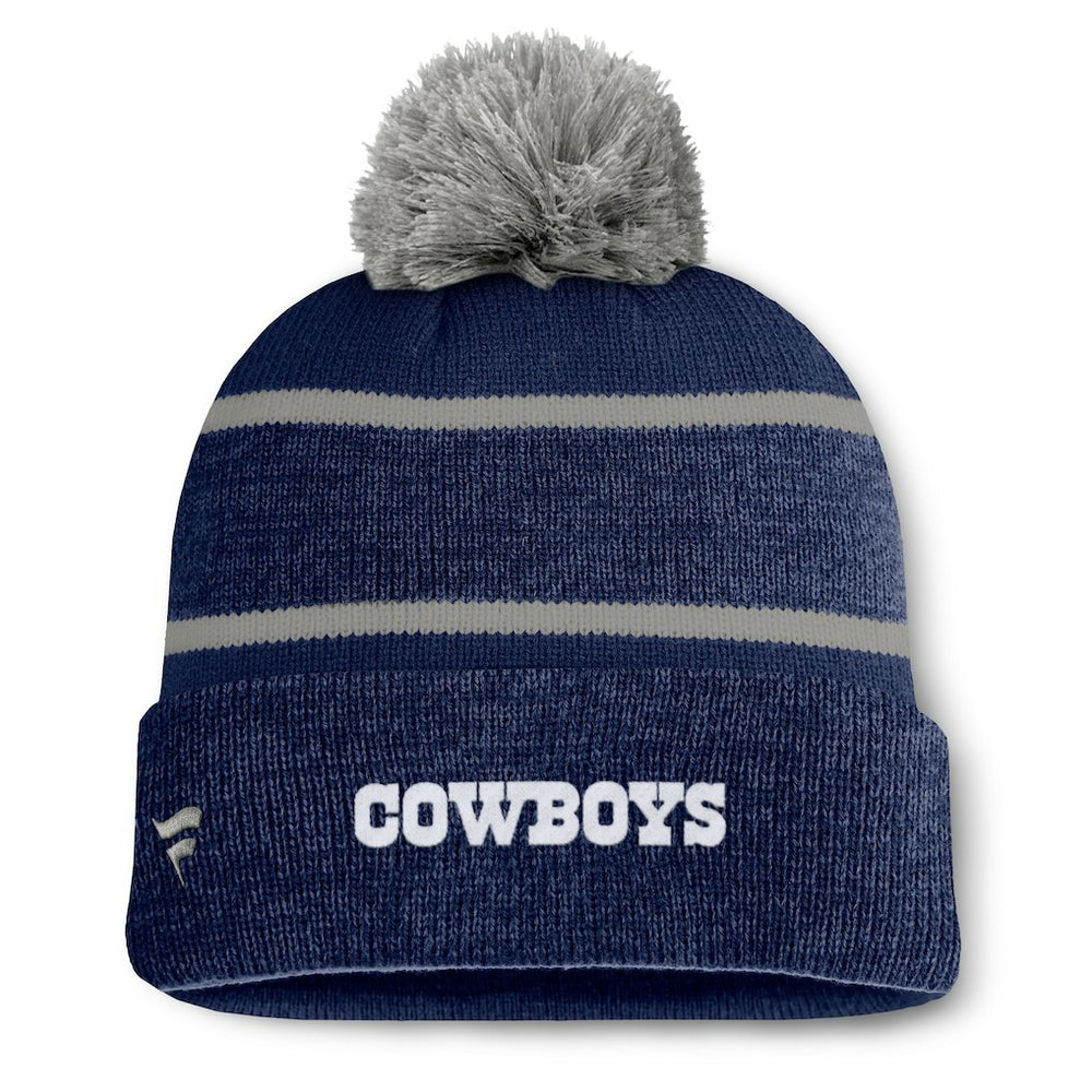 Dallas Cowboys Fundamentals Holding Cuffed Knit Hat with Pom | NFL Near me