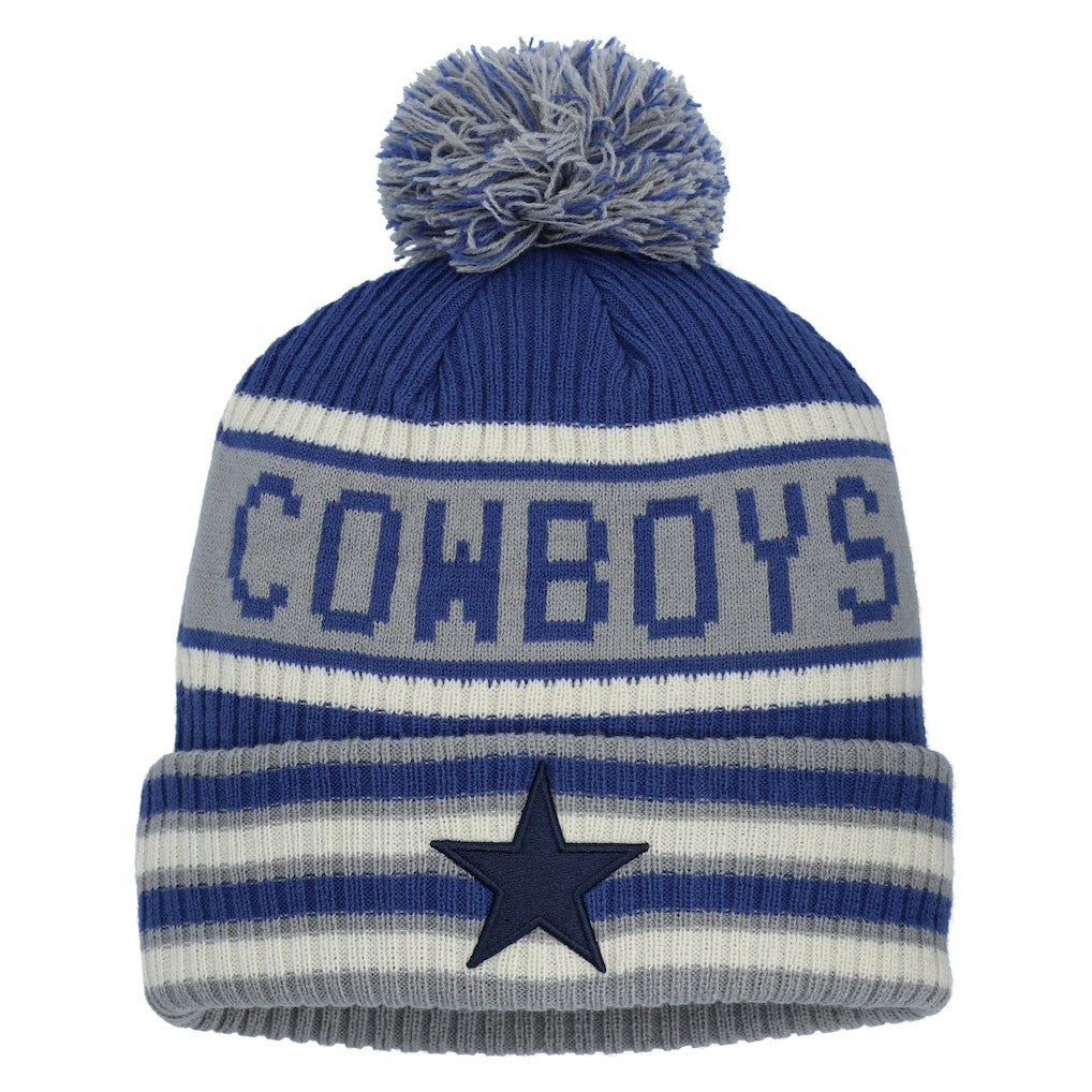 Dallas Cowboys Heritage Blindside Cuffed Knit Hat with Pom | NFL Online