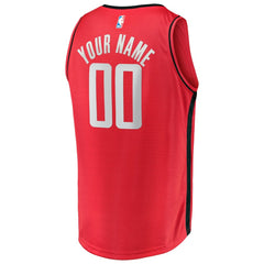 Icon Edition – Red Houston Rockets Fast Break Custom Replica Jersey | NBA