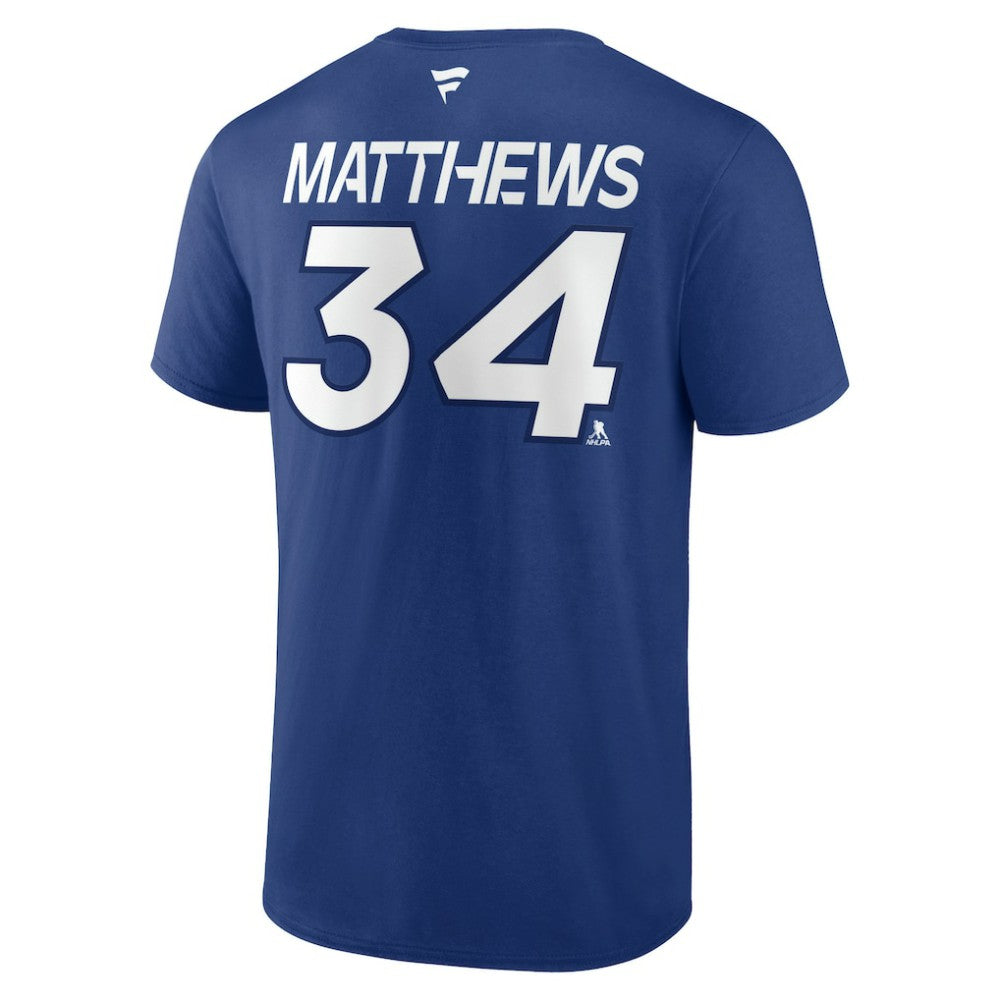 Auston Matthews Toronto Maple Leafs Fanatics  Authentic Pro Prime Name & Number T-Shirt -  NHL T-shirts