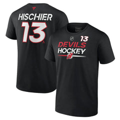 Nico Hischier New Jersey Devils Fanatics  Authentic Pro Prime Name & Number T-Shirt -  NHL T-shirts