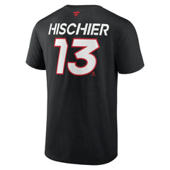 Nico Hischier New Jersey Devils Fanatics  Authentic Pro Prime Name & Number T-Shirt -  NHL T-shirts