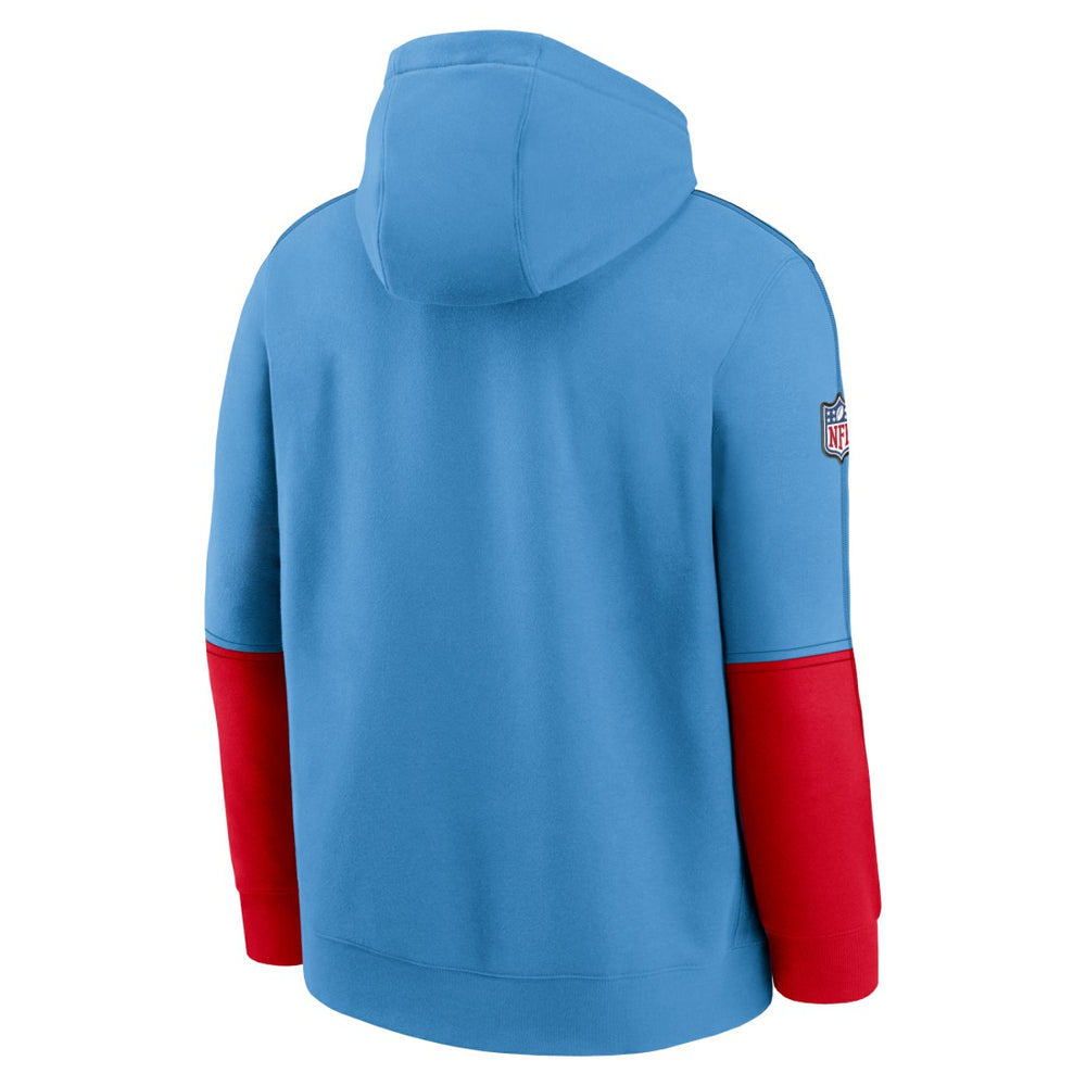 Tennessee Titans Oilers Throwback Alternate Logo Club Tri-Blend Pullover Hoodie | NFL US